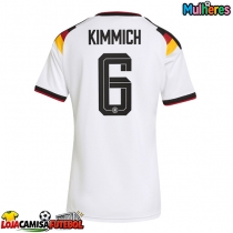 Camisa de Futebol Alemanha Joshua Kimmich #6 Equipamento Principal Mulheres Mundo 2026 Manga Curta